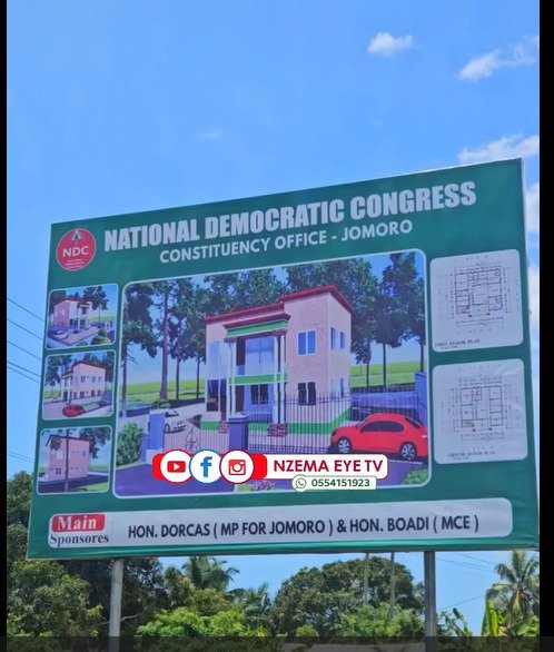 Jomoro MP, MCE collaborate to construct party office in Half Assini Jomoro MP, MCE collaborate to construct party office in Half Assini