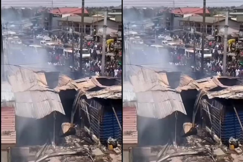 Fire Ravages Container Shops at Kasoa High Tension, Leaving Traders Counting Their Losses Fire Ravages Container Shops at Kasoa High Tension, Leaving Traders Counting Their Losses